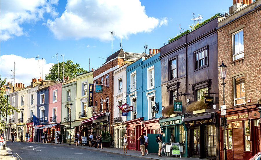 Portobello Road in Londen